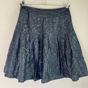 Tracy Reese Black and Silver Midi Skirt
